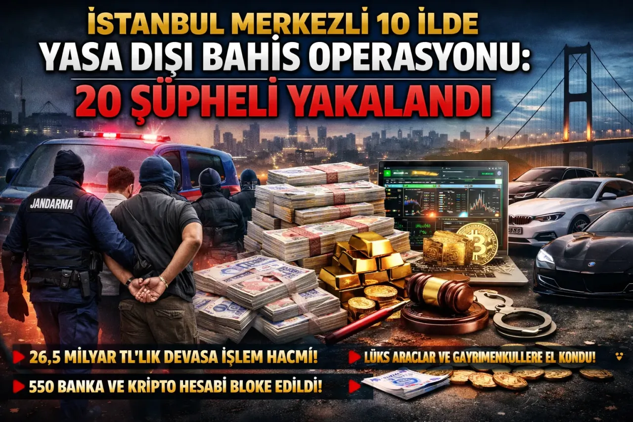 İstanbul Merkezli 10 İlde Yasa Dışı Bahis Operasyonu: 20 Şüpheli Yakalandı