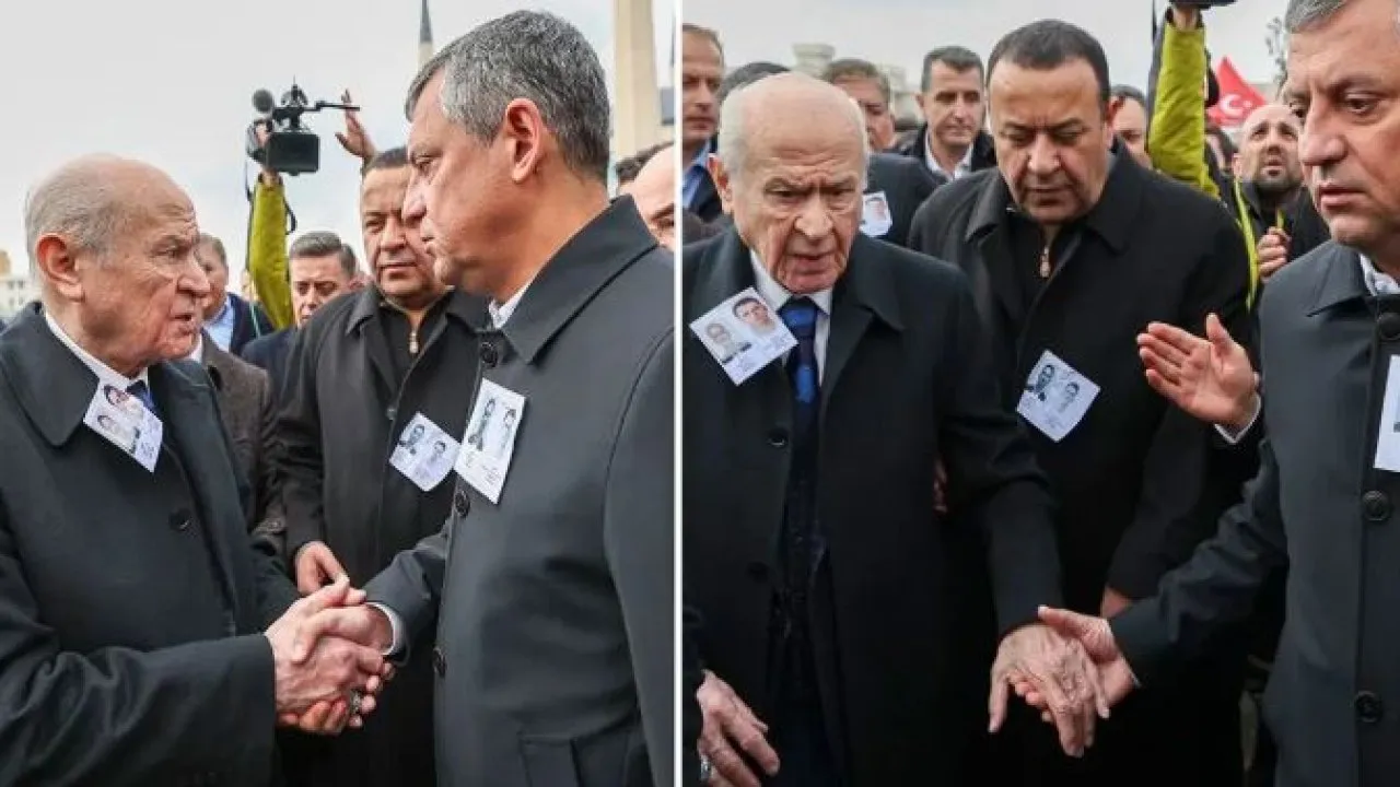 Şehit Cenazesinde Dikkat Çeken Diyalog: Özel ve Bahçeli Aynı Karede