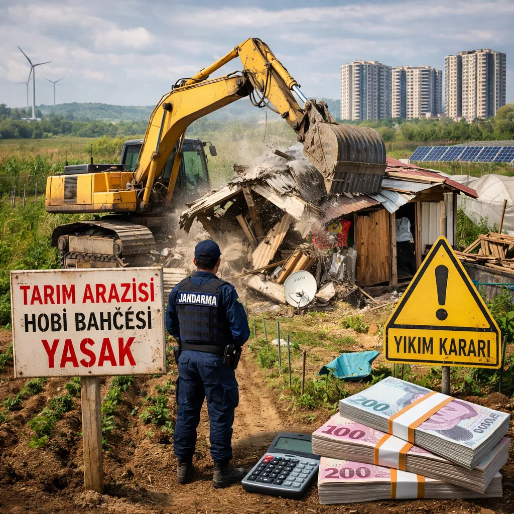 Hobi Bahçelerine Sert Düzenleme: Tarım Arazilerindeki Yapılar Yıkılacak, Ağır Cezalar Geliyor