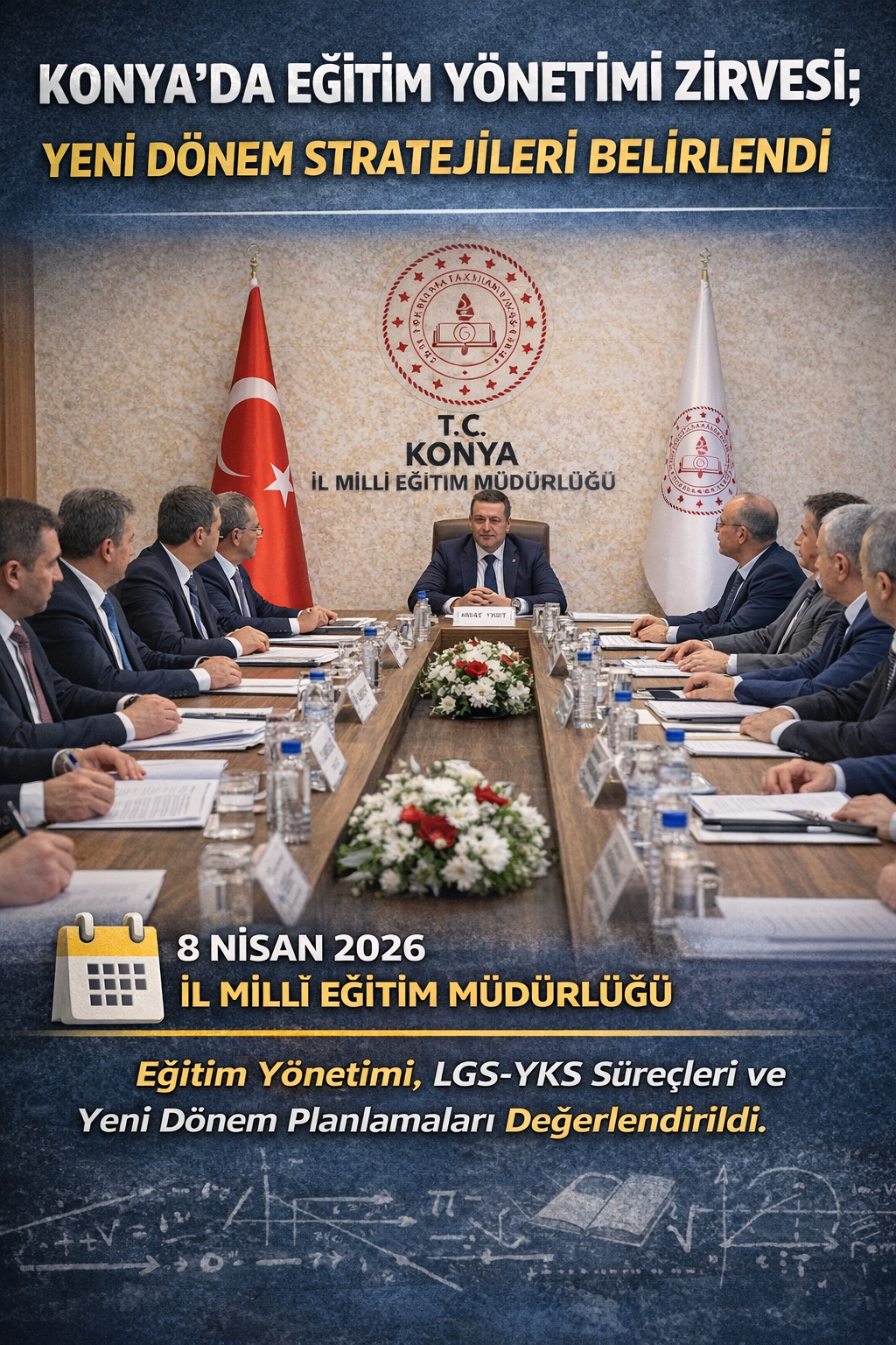 Konya’da Eğitim Yönetimi Zirvesi: Yeni Dönem Stratejileri Belirlendi