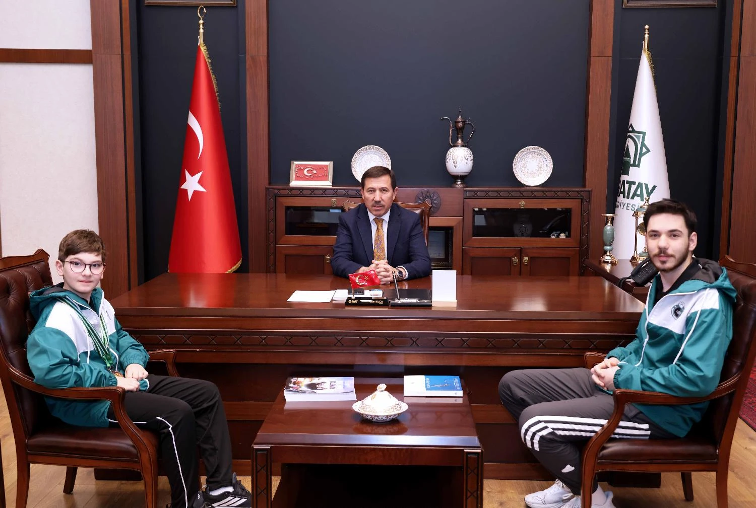 Şampiyonlardan Başkan Kılca’ya Ziyaret! Başarılar Karatay’da Taçlandı