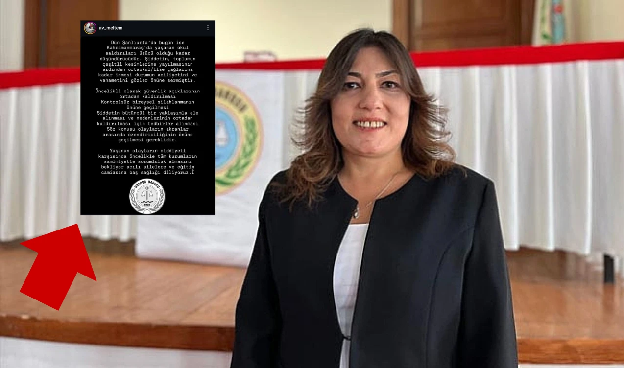 BURDUR BAROSU BAŞKANI AVUKAT MELTEM ÖZDEMİR: “ŞİDDET OKUL KORİDORLARINA İNDİ!”