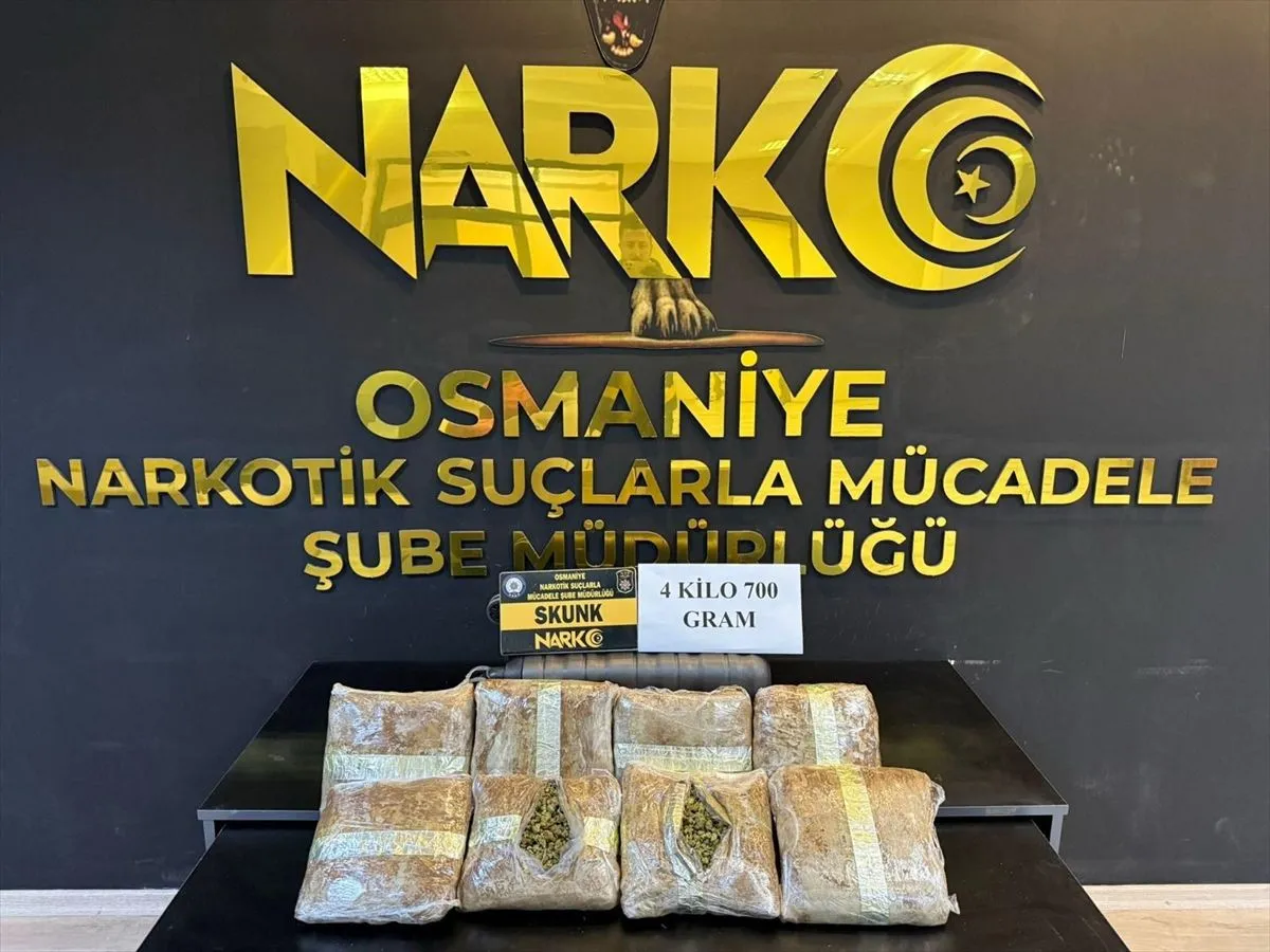 Osmaniye’de Narkotik Operasyonu: Araçlarda 5 Kilo Uyuşturucu Yakalandı