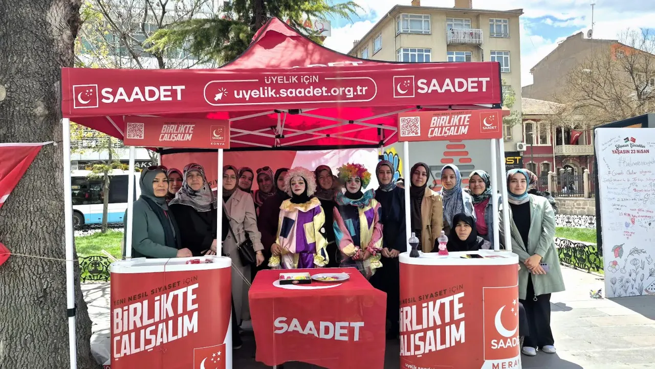 Saadet Partisi Konya teşkilatından 23 Nisan’da çocuk hakları ve güvenlik vurgusu