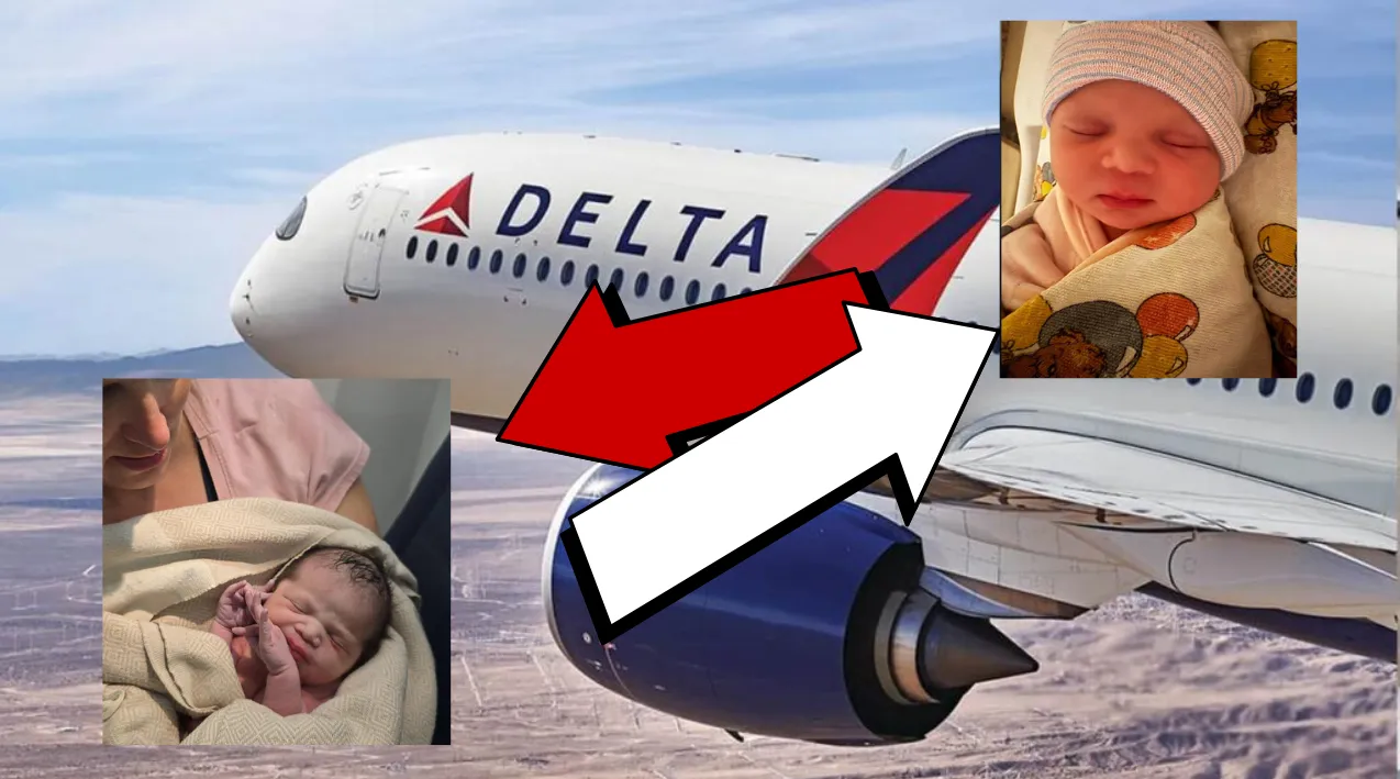 Gökyüzünde Mucize Doğum: Delta Uçağında Bebek Şoku