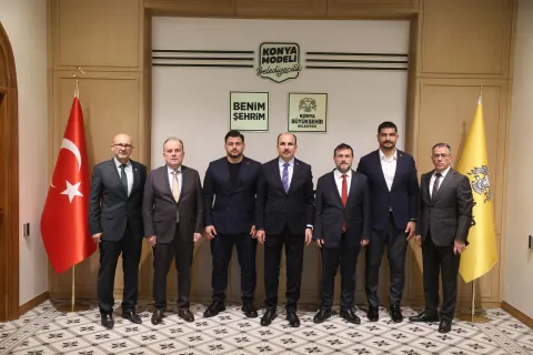 Rıza Kayaalp Türkiye Güreş Ve Spor Heyetinden Başkan Altay’a Ziyaret