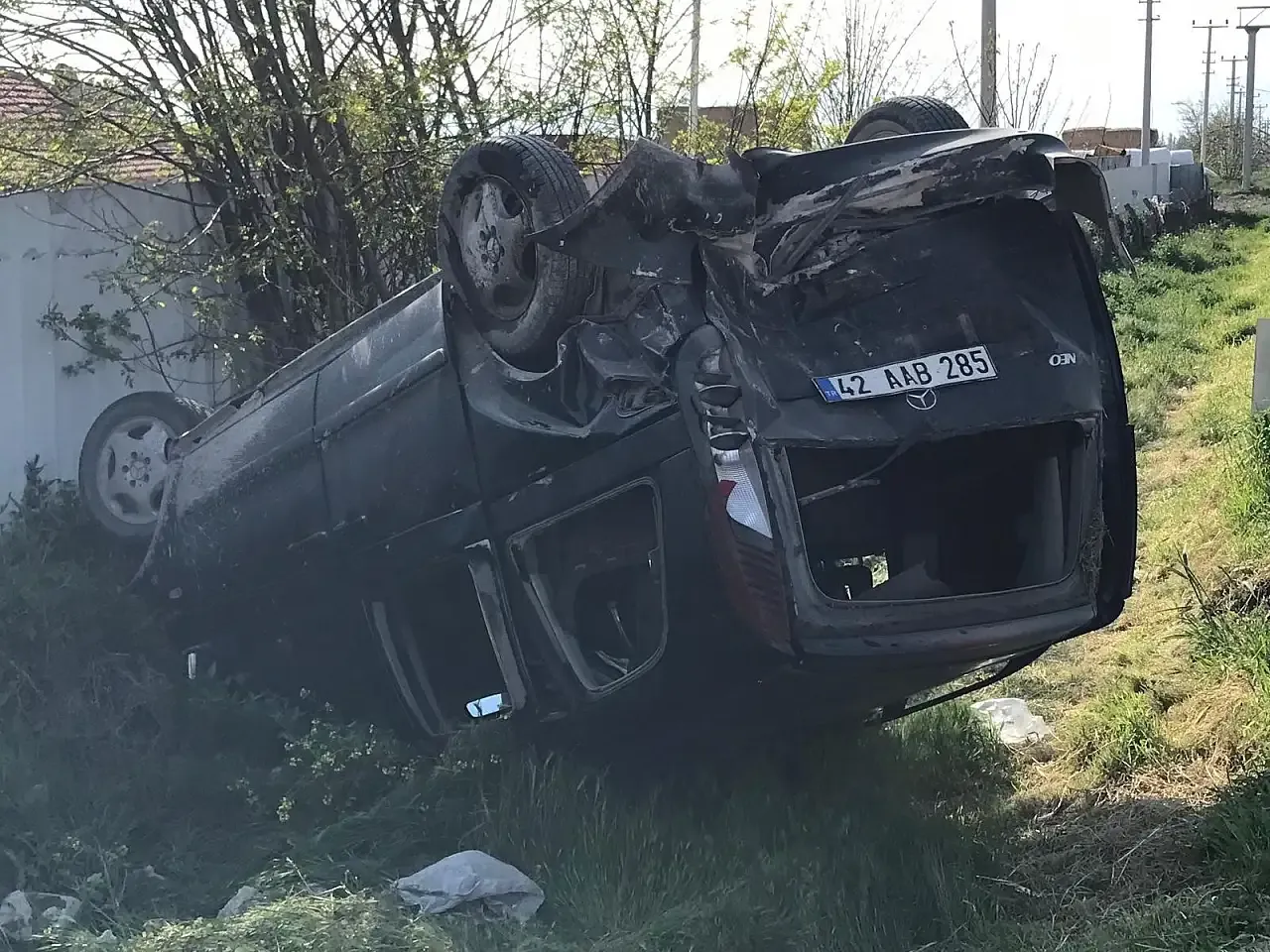 Konya’da 3 araç çarpıştı: 3 kişi yaralandı