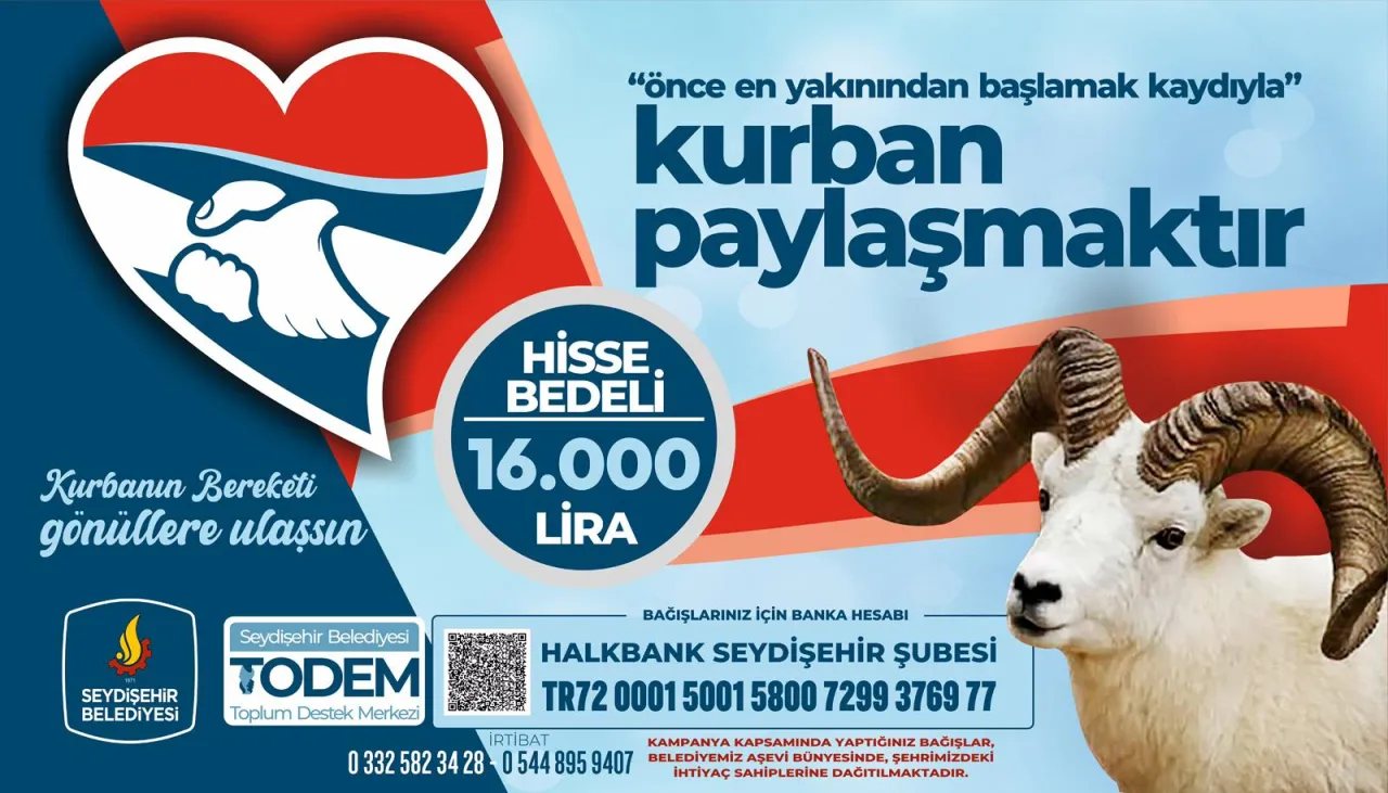 Seydişehir’de Dayanışma Çağrısı! 400 İhtiyaç Sahibi İçin Kurban Bağışı Bekleniyor