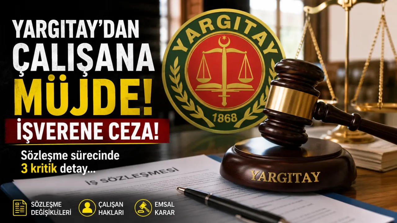 İş Dünyasında Çalışana Müjde! Yargıtay Son Noktayı Koydu