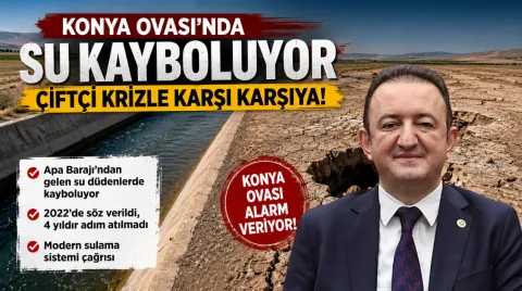 Barış Bektaş: Konya Ovası’nda Sulama Suyu Düdenlerde Kayboluyor