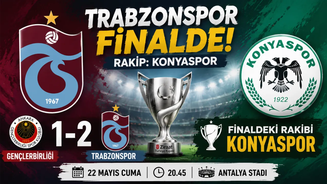 Trabzonspor, Gençlerbirliği’ni 2-1 Mağlup Etti! Konyaspor'un Finaldeki Rakibi Trabzonspor