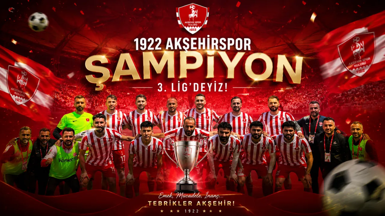 1922 Akşehirspor’dan Büyük Başarı: Konya Temsilcisi 3. Lig’de