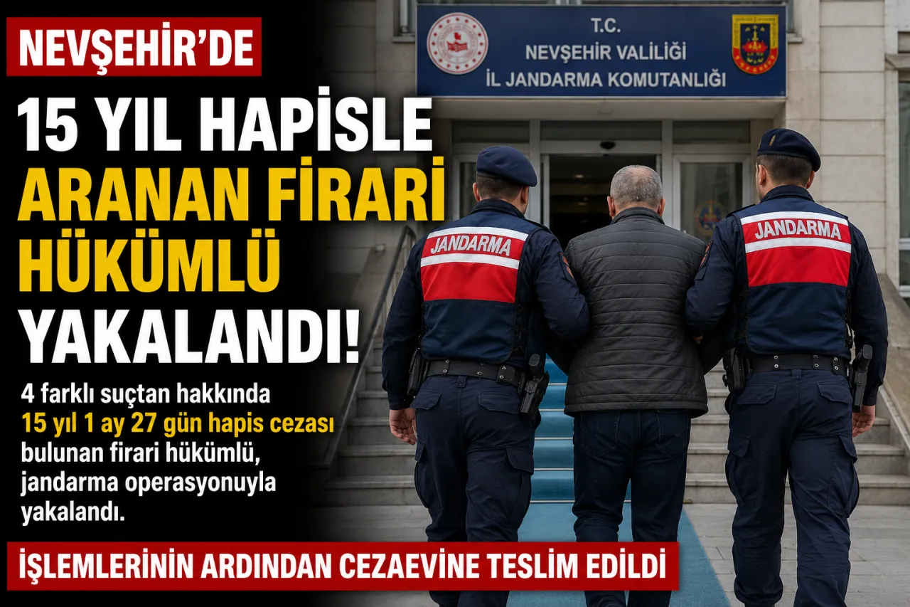 15 Yıldır Değil, 15 Yıl Cezayla Aranıyordu: Firari Hükümlü Operasyonla Yakalandı
