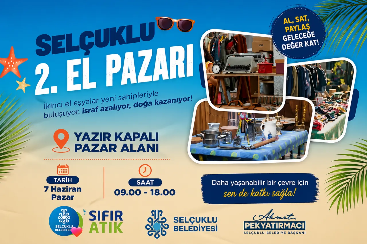 Selçuklu 2. El Pazarı Yeniden Kuruluyor