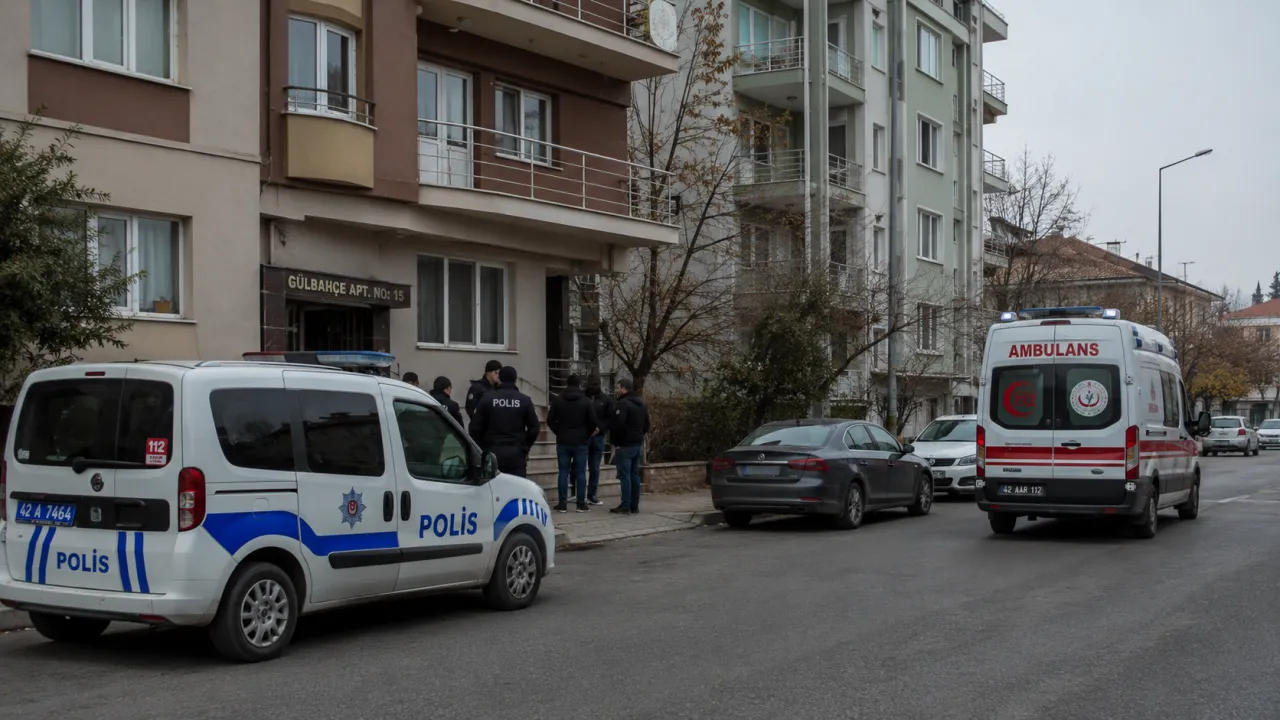 Konya’da Boşanma Aşamasındaki Eşini Silahla Vuran Şüpheli İntihar Etti