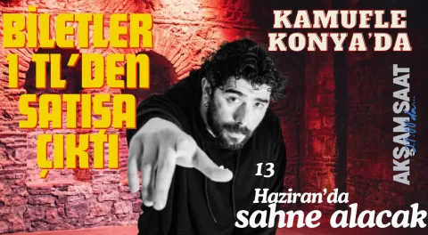1 TL’lik Bilet Fırsatı! Rap Müziğin Yapı Taşlarından Kamufle, Konya’da Sahneye Çıkıyor!