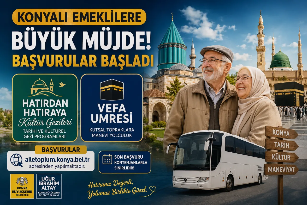 Konya’da Emeklilere Kaçırılmayacak Fırsat! Başvurular Resmen Başladı