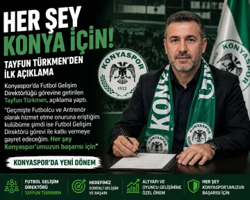 Konyaspor'un Yeni Futbol Gelişim Direktörü Tayfun Türkmen Oldu