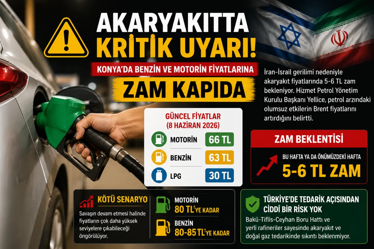Konya’da Benzin ve Motorin Fiyatları İçin Zam Beklentisi Gündemde