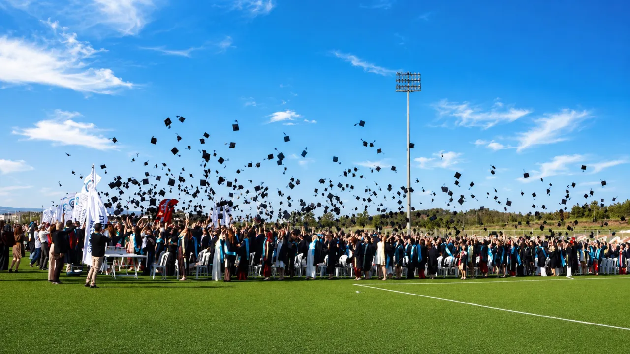 Eskişehir Osmangazi Üniversitesi’nde Kep Atma Heyecanı Yaşandı