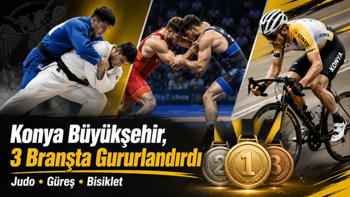 Konya Büyükşehirli Sporcular Üç Branşta Kürsüye Çıktı