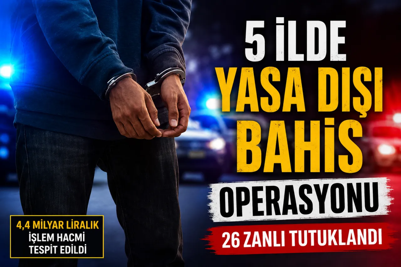 5 İlde Yasa Dışı Bahis Operasyonu: 26 Şüpheli Tutuklandı