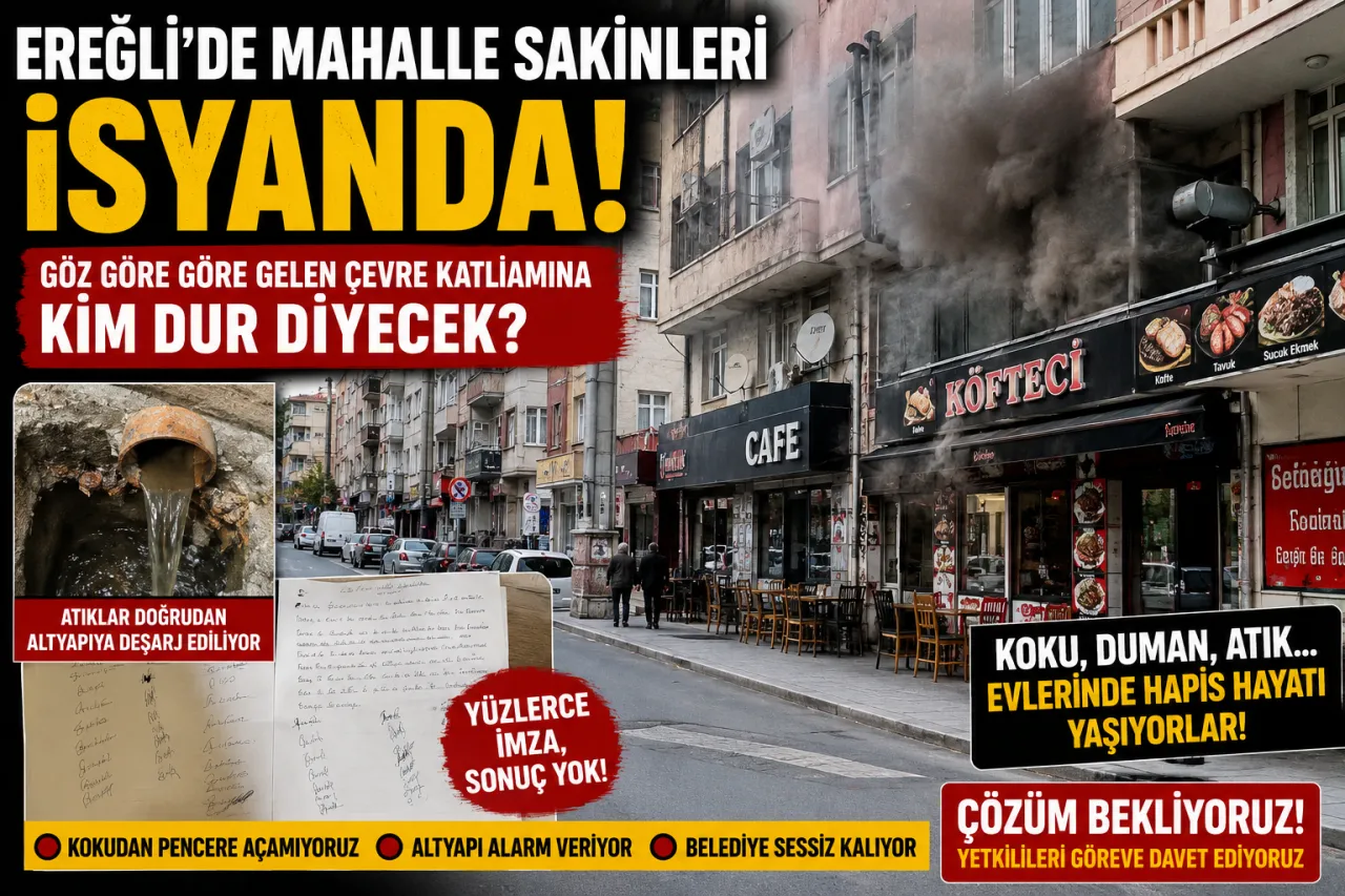 Ereğli’de İstasyon Caddesi Sakinlerinden Çevre Kirliliği Şikayeti