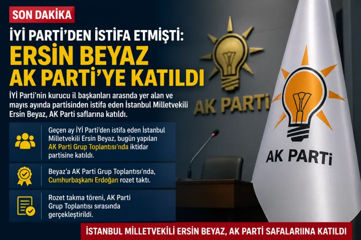 İYİ Parti'den İstifa Eden Ersin Beyaz AK Parti'ye Katıldı