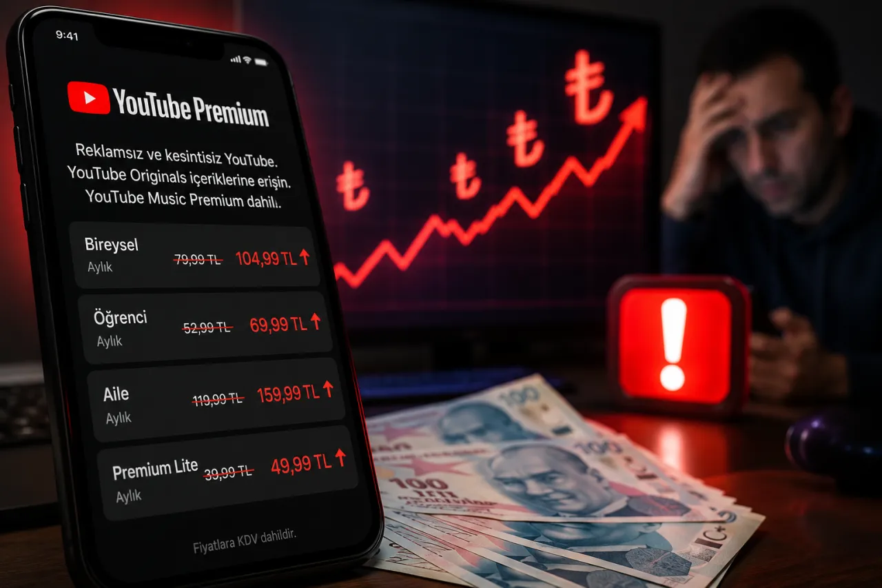 YouTube kullanıcılarına kötü haber! Premium ücretleri bir gecede yükseldi