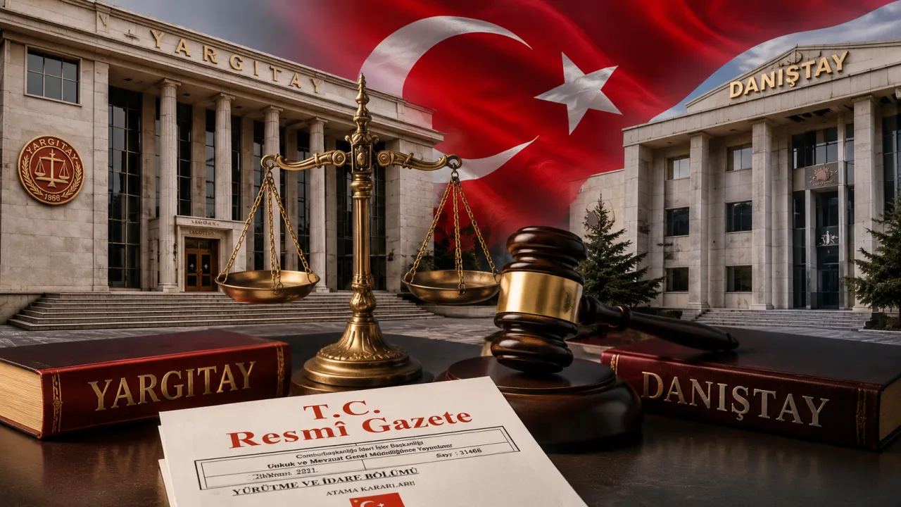 Yargıdaki Kritik Atamalar Resmileşti! Yargıtay ve Danıştay'ın Yeni Üyeleri Belli Oldu