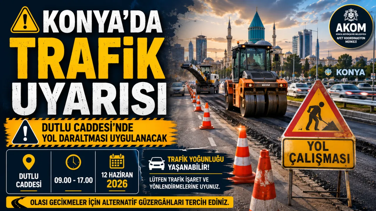Konya’da Bu Güzergâhı Kullananlar Dikkat! Trafikte Gecikme Yaşanabilir