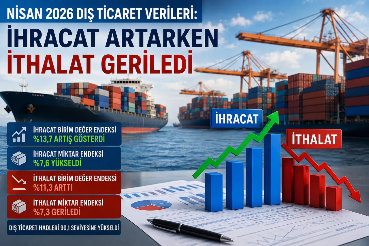 Nisan 2026 Dış Ticaret Verileri Açıklandı: İhracat Artarken İthalat Geriledi
