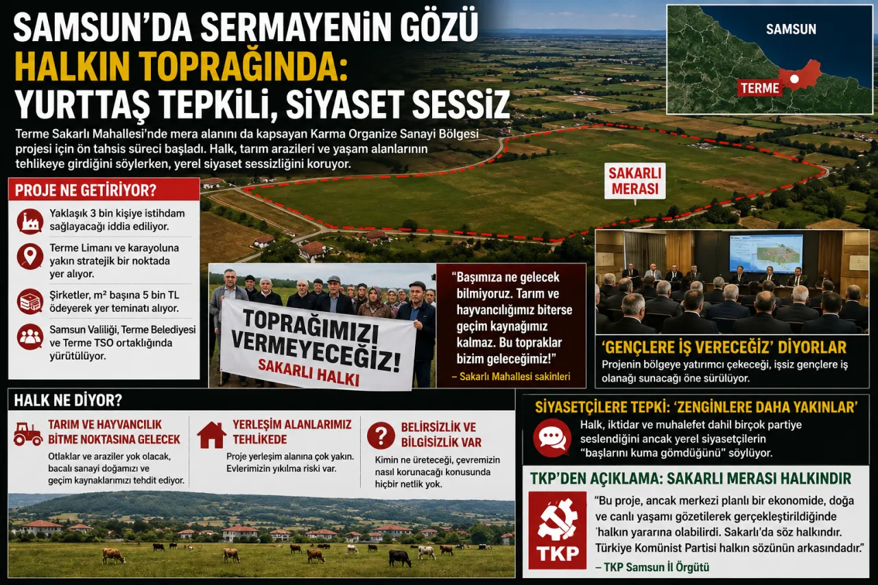 Samsun'da Terme Karma OSB Tartışması: Sakarlı Mahallesi Halkı Endişeli