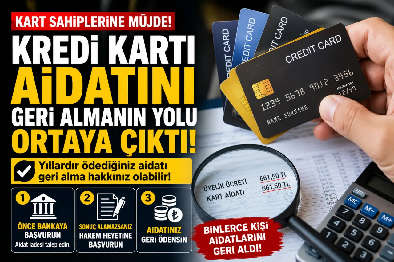 Kredi kartı aidatını geri almanın yolu açıklandı! Bankadan iade talep edebilirsiniz