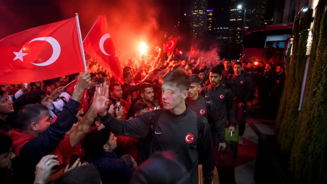 A Milli Takım Kanada’da meşalelerle karşılandı! Vancouver kırmızı beyaza büründü