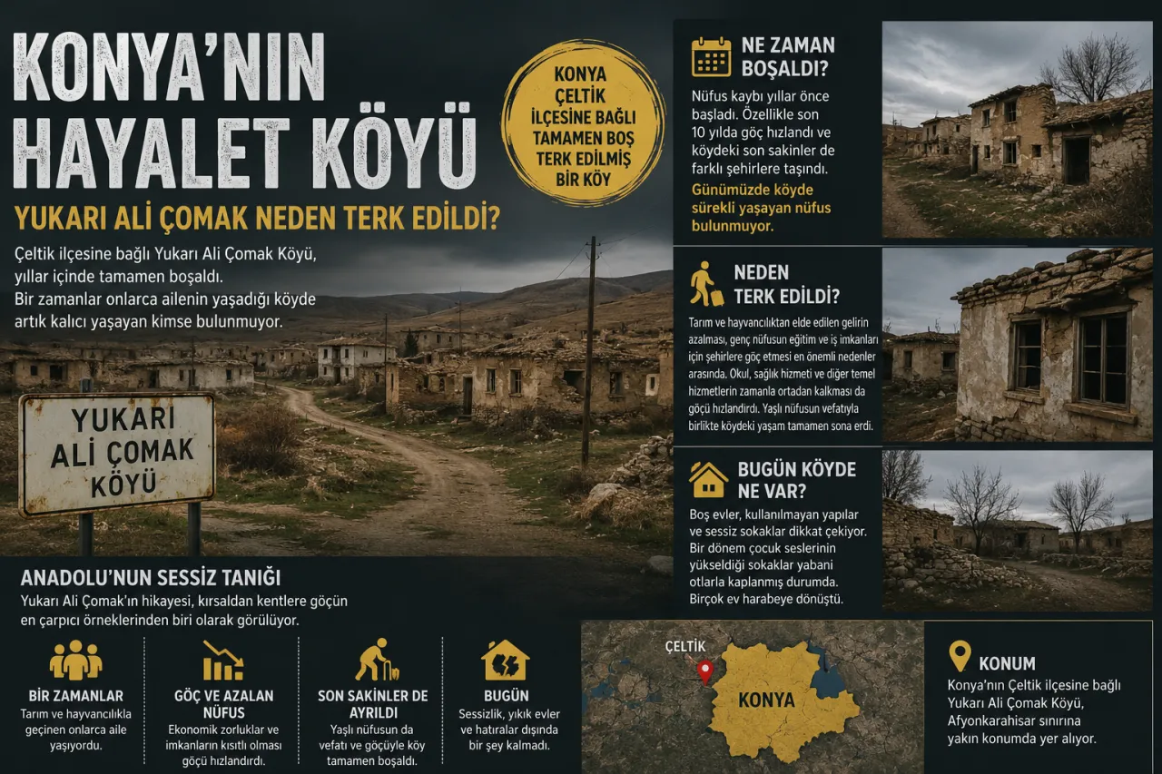 Konya'nın Hayalet Köyü: Yukarı Ali Çomak Neden Terk Edildi?