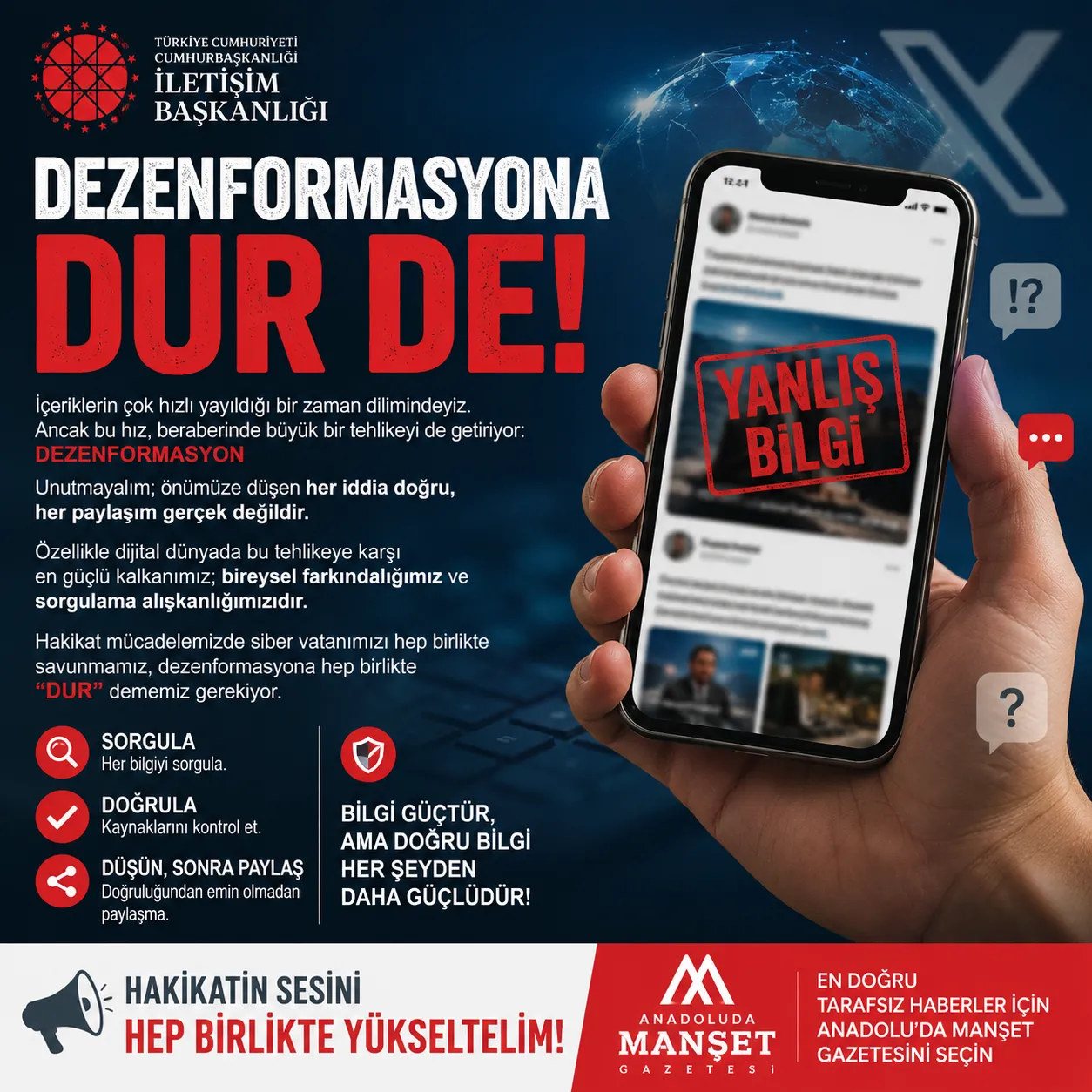 İletişim Başkanlığı'ndan Dezenformasyona Karşı Kamu Spotu