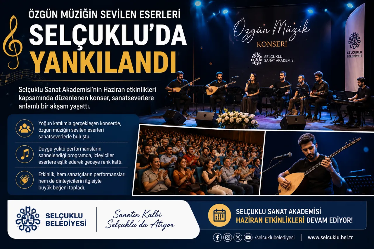 Özgün Müziğin Sevilen Eserleri Selçuklu’da Yankılandı