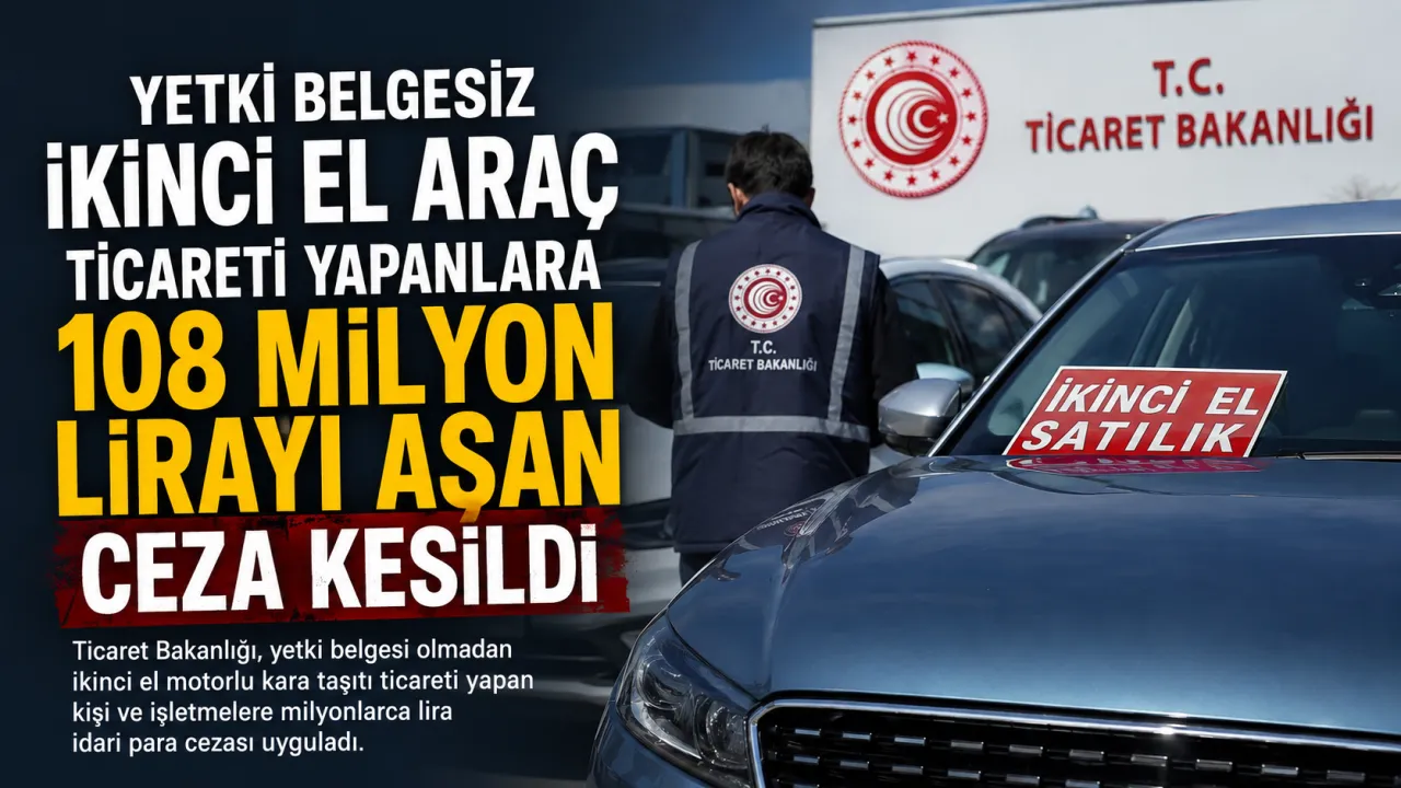 Bakanlık Düğmeye Bastı! İkinci El Araç Satışında Milyonluk Ceza Yağdı