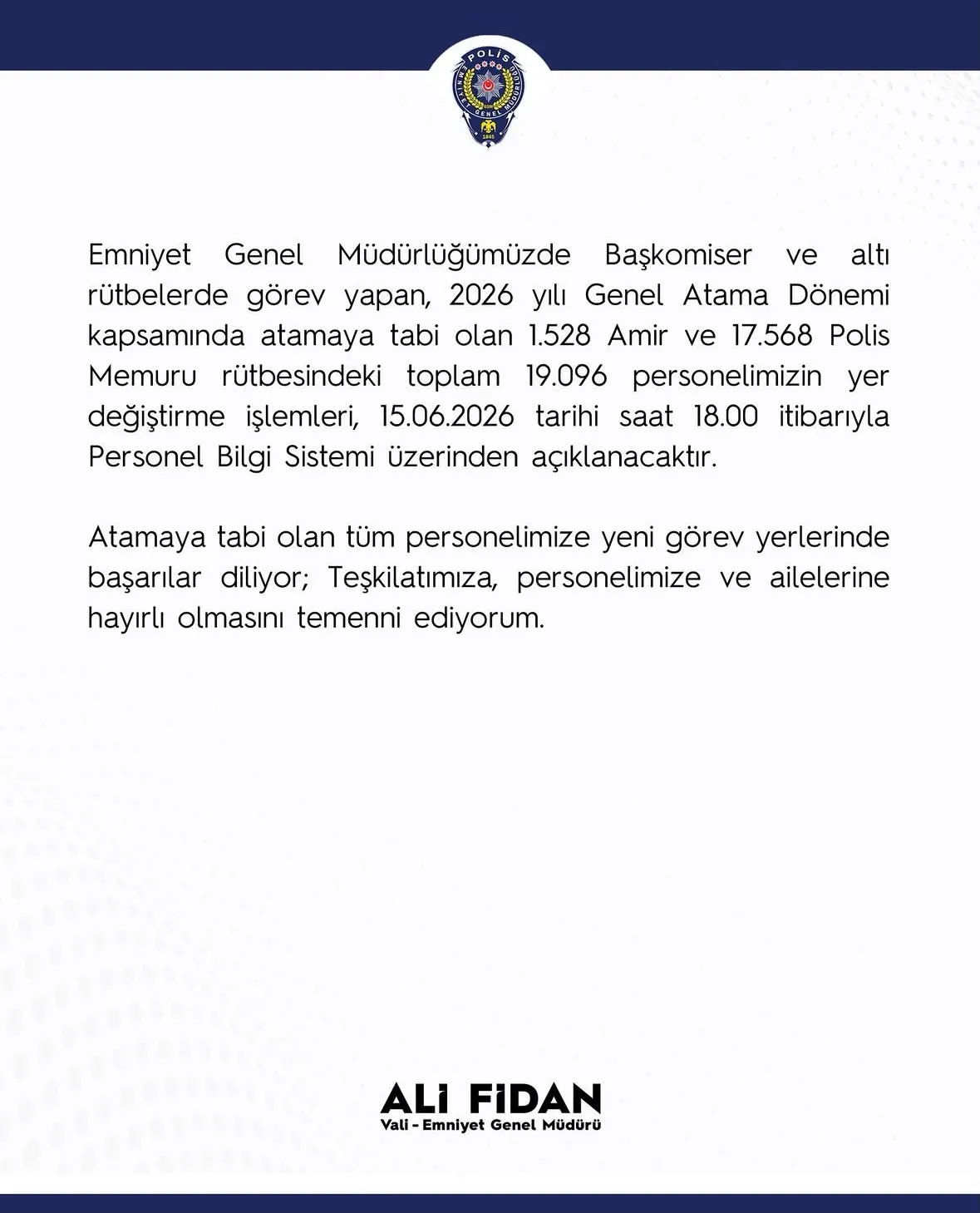 Emniyet Teşkilatında Büyük Atama Hareketliliği: 19 Bin 96 Personelin Yeni Görev Yeri Açıklanıyor