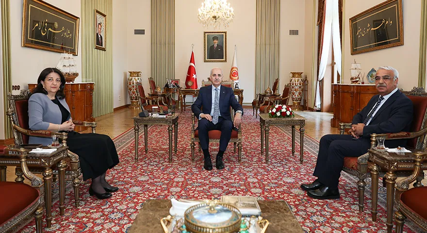 TBMM Başkanı Kurtulmuş DEM Parti Heyetini Kabul Etti