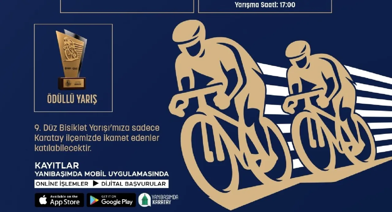 Pedallar Şampiyonluk İçin Dönecek! Karatay’da Bisiklet Heyecanı Başlıyor