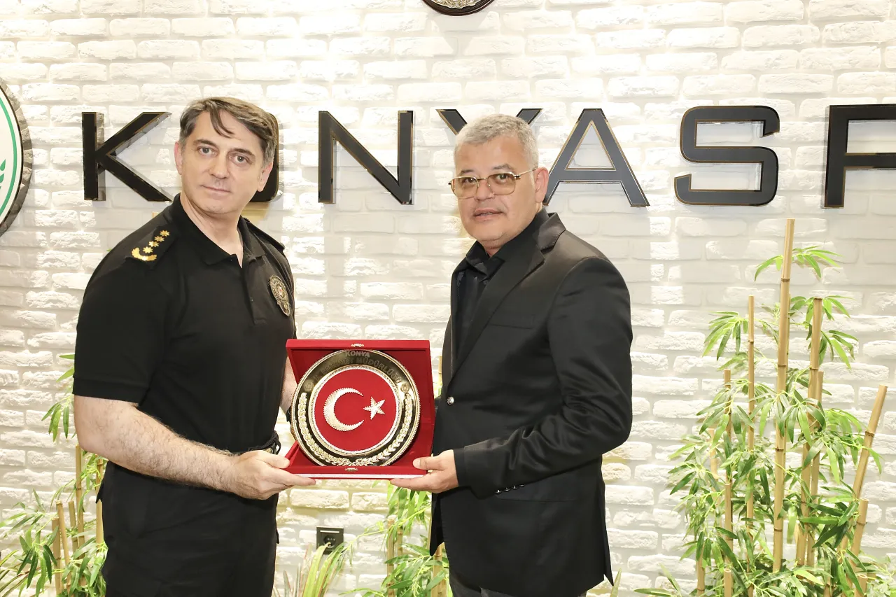 Konya İl Emniyet Müdürü Necmettin Koç’tan Konyaspor’a 104. Yıl Ziyareti