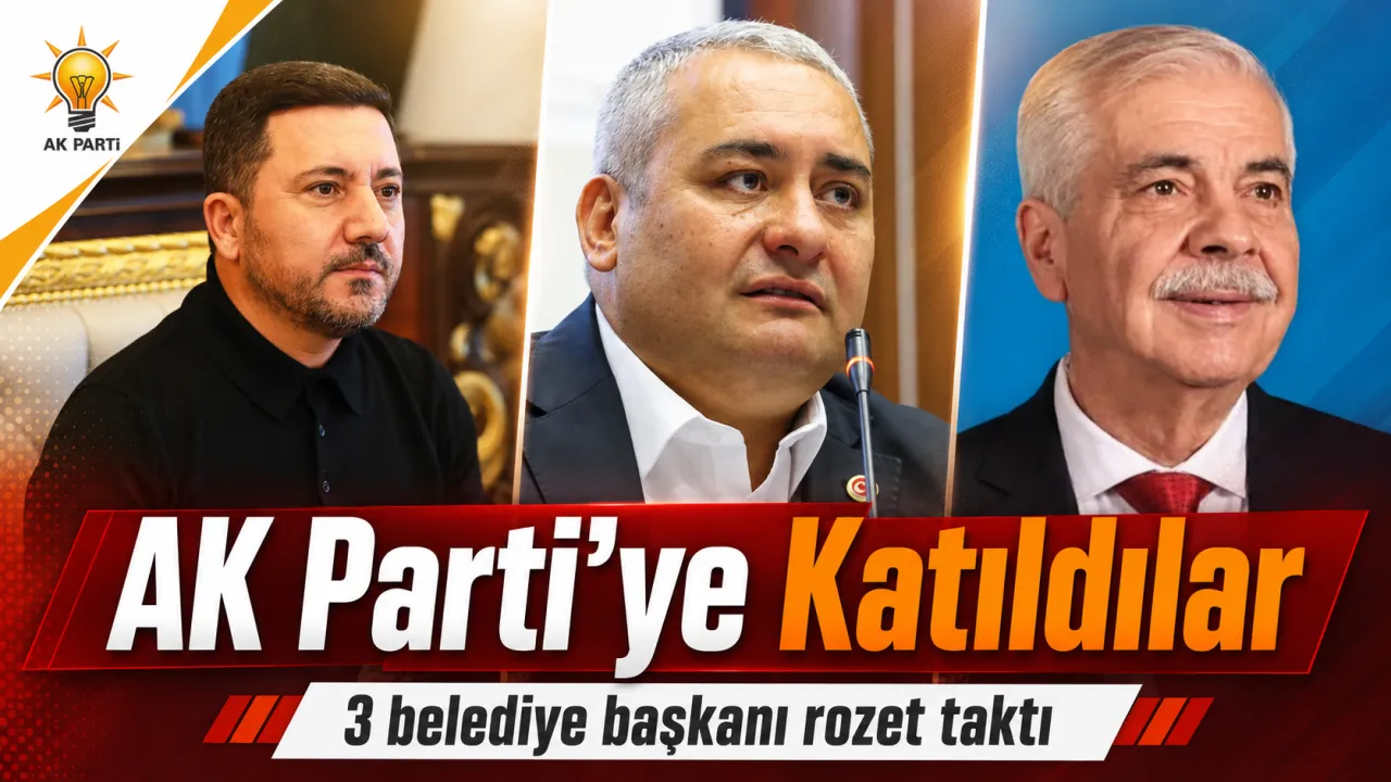 Üç Belediye Başkanı Daha AK Parti’ye Geçti! Rozetleri Erdoğan Taktı
