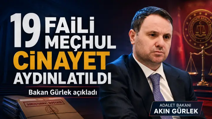 Bakan Gürlek: 19 Faili Meçhul Cinayetin Aydınlatılmasını Sağladık
