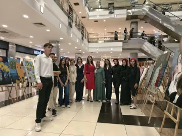 Çumra’dan Konya’ya Sanat Köprüsü! Çumra Atatürk Anadolu Lisesi Öğrencilerinden Spectrum Resim Sergisi