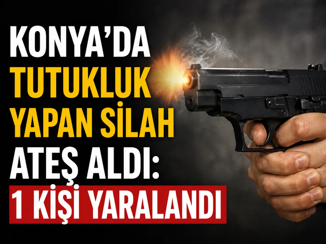 Konya’da Tutukluk Yapan Silah Ateş Aldı: 1 Kişi Yaralandı
