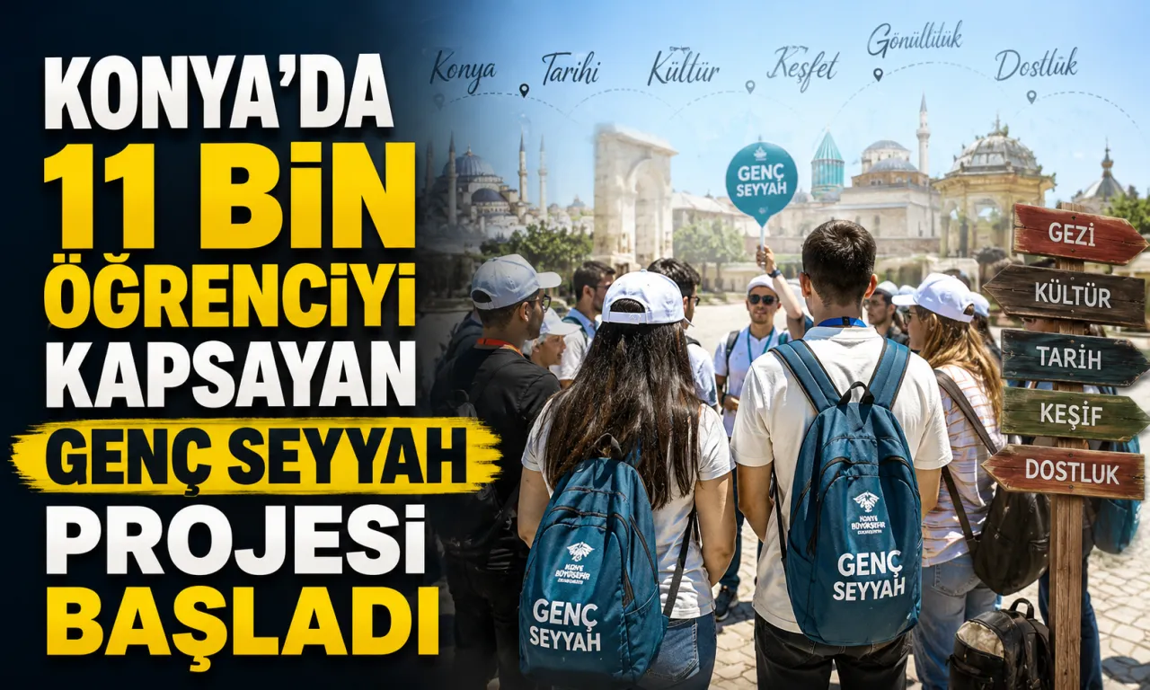 Konya'da 11 Bin Öğrenciyi Kapsayan Genç Seyyah Projesi Başladı