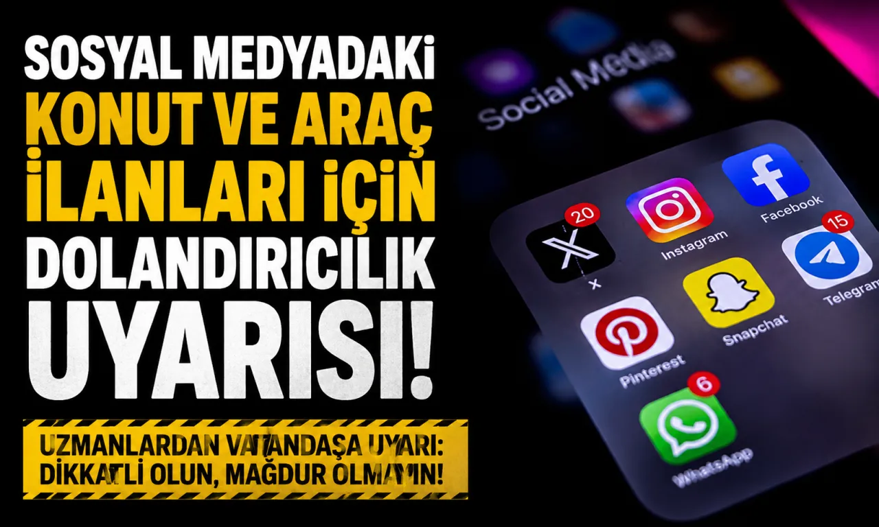 Ticaret Bakanlığından Sosyal Medyadaki Konut Ve Araç İlanları İçin Dolandırıcılık Uyarısı