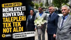 Bakan Çiftçi Memleketi Konya’da: Talepleri Tek Tek Not Aldı